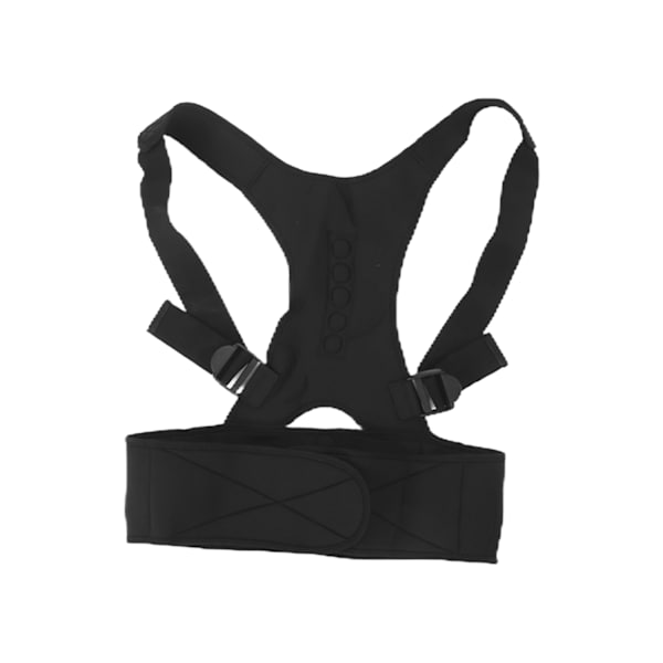 Rygstøtte Posture Corrector Komfortabel Åndbar Kropstræner til Voksne Børn Sort M