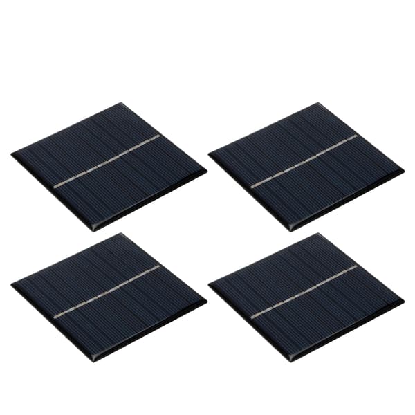 4 stk. Mini 0,8W 5V Solcellepanel Modulsystem for Hjemme DIY Prosjekter Leker Batterilading