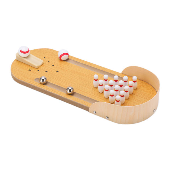 Mini bordplade bowling legetøj Interessant nyt justerbart bærbart indendørs brætspil