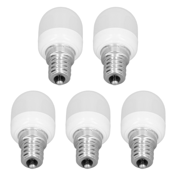 5 st Taklampor 1,5W Hög Temperatur Resistent Vit 75 Ljusflöde E12 Sockel LED-lampor för Kontor Sovrum Korridor Vitt Ljus
