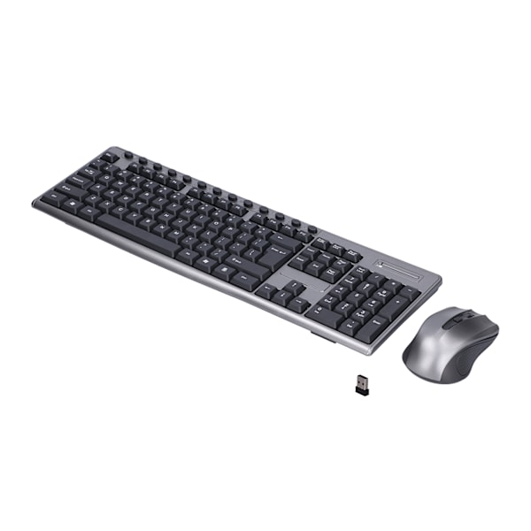 Trådlöst tangentbord och mus-set med stabil anslutning, ultratunt design, 2.4G, 104 tangenter, datortillbehör för PC och bärbar dator