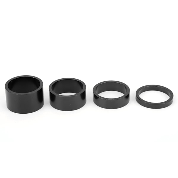 4 kpl / set polkupyörän etuhaarukan aluslevyn kuulokevälikkeet 5 10 15 20 mm kuulokkeen varren aluslevyn tiiviste musta