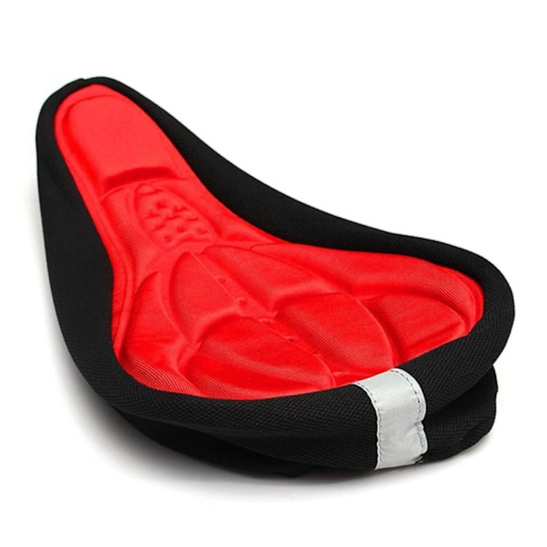Pyörän Satulan Pehmuste Musta Punainen Pehmeä Sieni Ergonomisesti Hengittävä Pehmustettu Pyörän Satulan Pehmuste Pyöräilyyn