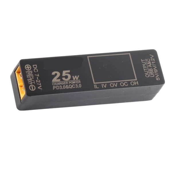 PD3.0 USB XT60 Gränssnitt till USB PD3.0 Snabbladdare Överbelastning Kortslutningsskydd