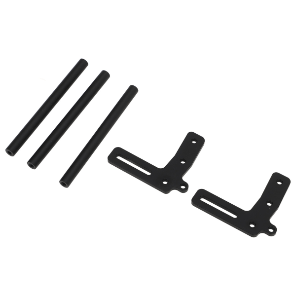 RC främre stötfångare aluminiumlegering modell bil främre stötfångare utbyte för 1/10 RC bil svart