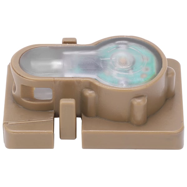 Udendørs Mini Overlevelsessikkerhedslygte IPX8 Vandafvisende Hjelm Guide Rail Signal Lampe Mud Farve Base Hvidt Lys