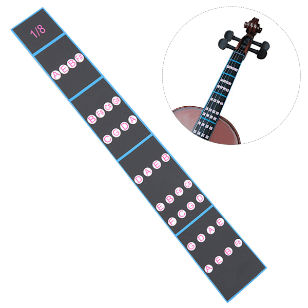 5kpl Viulun otelautatarra Otelautateippi Fretless Fingering Opas aloittelijalle (1/8)