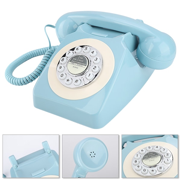 MS300A Retro-tyylinen lankapuhelin Toimistopuhelin Kodinsisustus Sähkömagneettisten häiriöiden vastainen