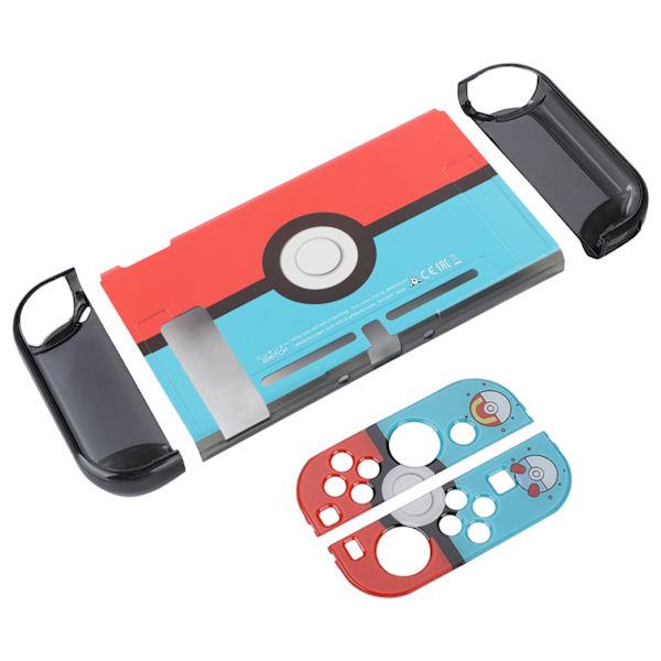 Skyddande Game Case Housing Shell för Game Dedicated Machine Replacement Röd och Blå