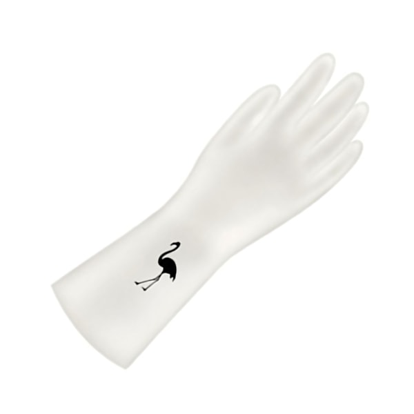 Gjenbrukbare kjøkkenrengjøringshansker PVC fortykkede oppvaskhansker sklisikre husholdningshansker 3# M(10cm / 3.94in)