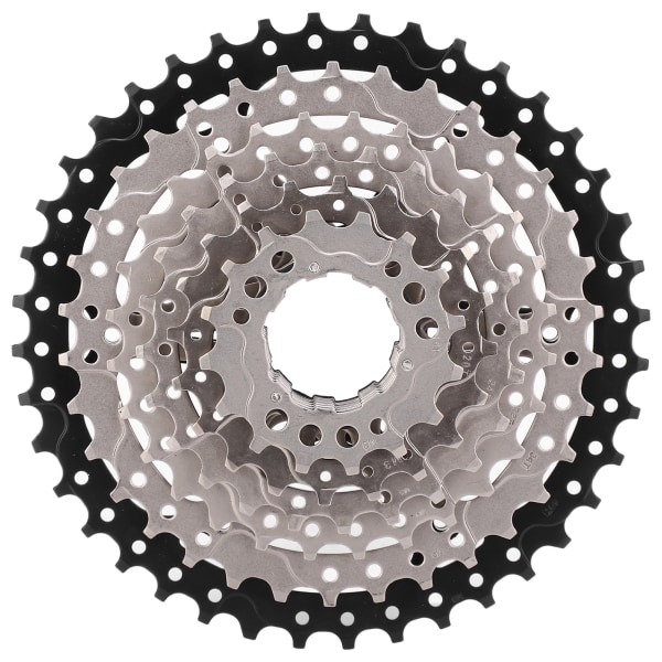 Cykel Freewheel Cassette Tandhjul 8 Speed ​​11‑40T Cykeludskiftningstilbehør Sølv Sort