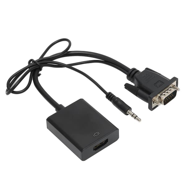 VGA til HDMI Audio Converter Signal Adapter