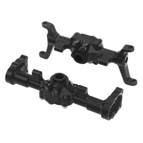 RC Etu- ja Taka-akselin Kotelo Alumiiniseos CNC Akselin Kotelosetti FMS FCX24 1/24 RC Autolle Musta