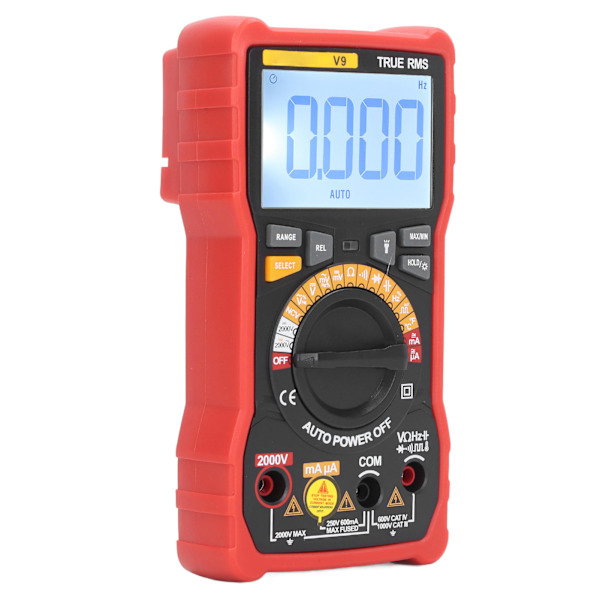 Digitalt multimeter 2000V høyspenningstester strømmåler NCV-verktøy for måling