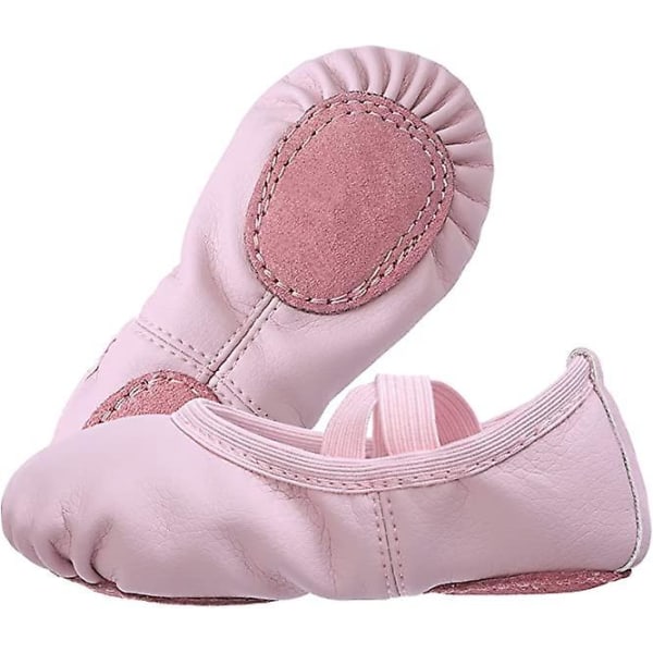 Skinn Ballett Dans Gymnastikk Yoga Split Sole Sko Demi-pointe Str 38