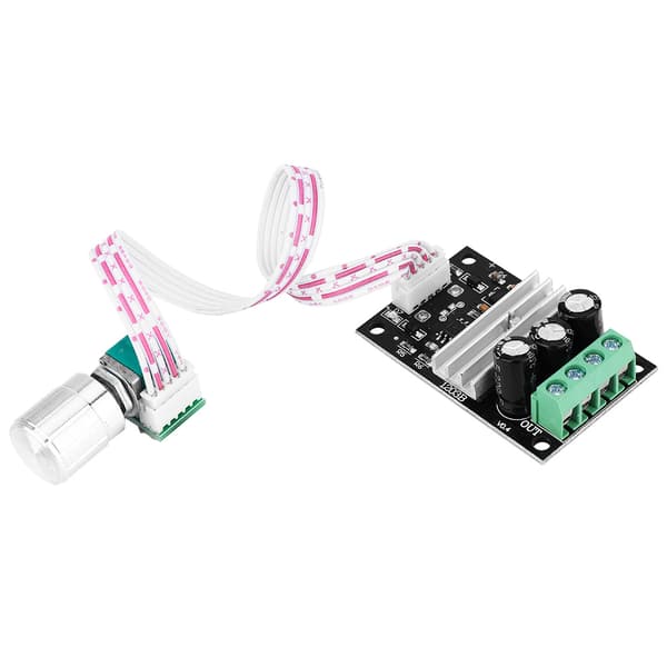 PWM DC Motor Hastighetskontroller - 1 Stk, 6V/12V/24V/28V, 3A