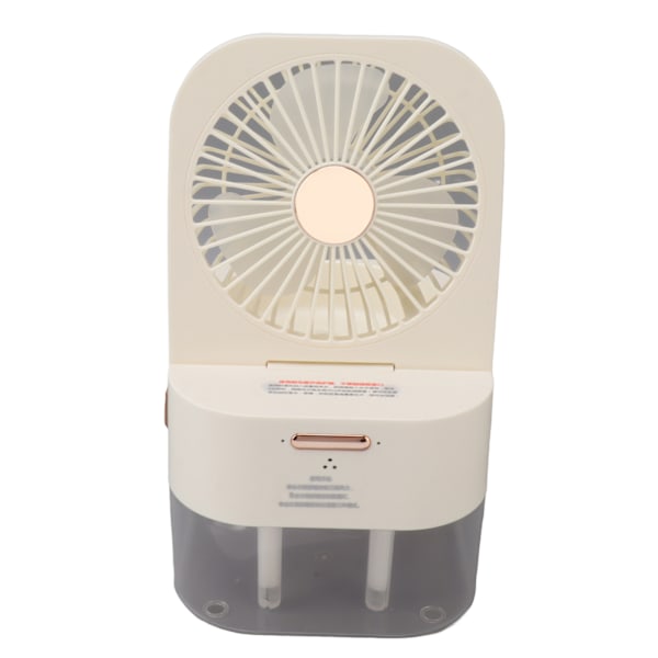 Skrivbordsluftfuktare Fläkt USB Typ C DC 5V Dubbel Spray 2.5L 3 Vindhastigheter Munstycke Bärbar Mini Luftfuktare Fläkt för Sovrum