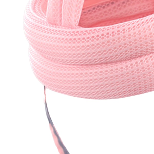Babysikkerhedshjelm Forebygger Fald Blød Justerbar Toddler Hovedbeskyttelseshat til Krybning Gang Bamboo Dragonfly Pink