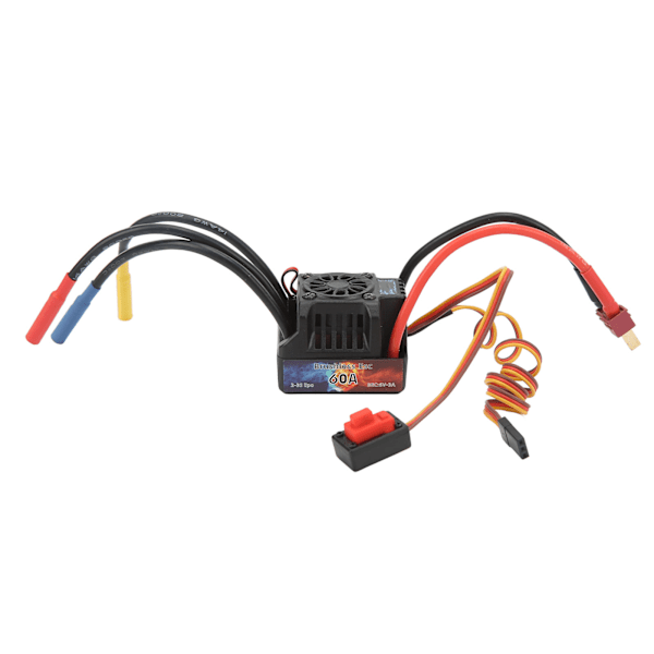 RC Borstlös ESC 60A Stark Strömresistens Snabb Värmeavledning 1/8 1/10 Fjärrstyrd Bil Hastighetsregulator
