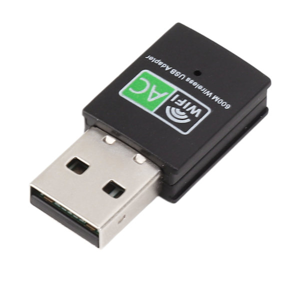 USB WiFi Adapter for PC 600M 5GHz 2,4GHz Trådløs Dongle Dual Band Plug and Play WiFi Trådløs Transceiver Adapter for bærbar PC