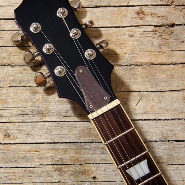 3 Hål Rosenträ Truss Rod Cover för gitarrdelar tillbehör