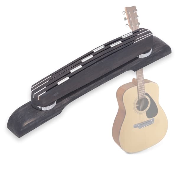 GO104 Ebenholts Gitarrstall Jazzgitarrtillbehör med 6-punkts justerbar höjd 21~26mm