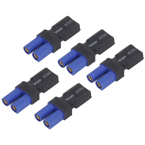 5 stk. EC5 til XT60 Adapter Gummi Plast Kobber Solid Nøyaktig Høy Sikkerhet EC5 til Hann Adapter for RC Bil Fly Båt