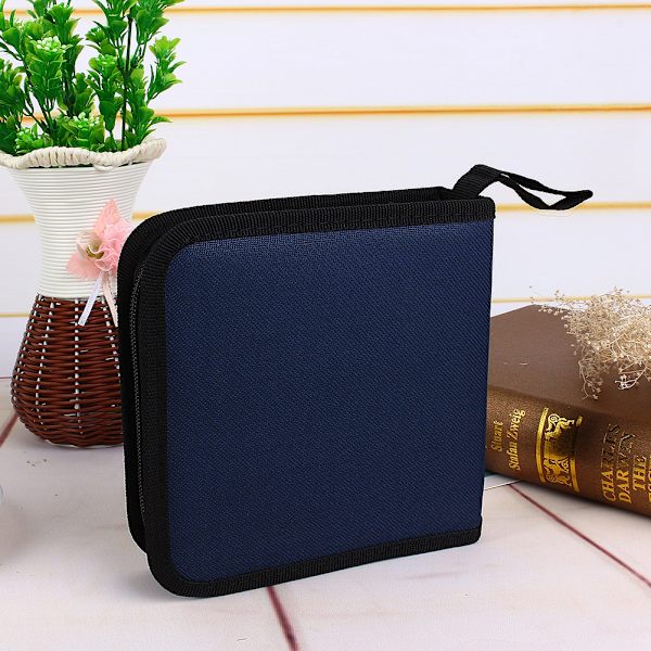 Protable Oxford Cloth 40 Disc CD DVD-hållare DJ Förvaring Case Organizer Bag