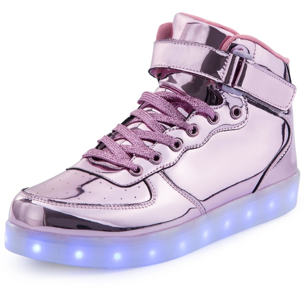 Lasten kengät Tytöt Led Light Up -kengät Lasten urheilukengät 1600 36 Pink