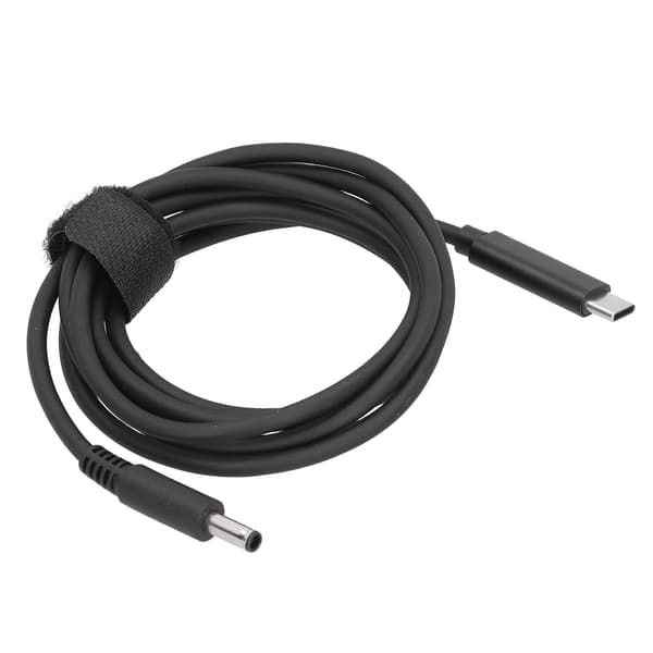 Opladerkabel Type-C til DC4.5x3.0MM Hanstik Strømadapterkabel Passer til Dell Laptop