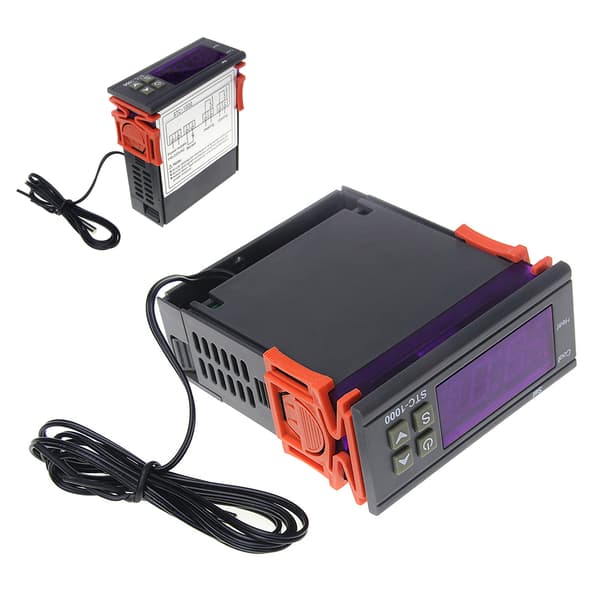 Mikrocomputer Termostat Programmerbar Digital Skærm Mikrocomputer Temperaturregulator Afbryder 110‑220VAC