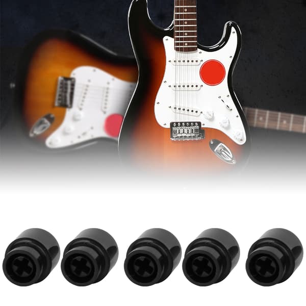 10 STK. Pickup Switch Tip Cap Knop Elektrisk Guitar Del Tilbehør Knop Cap Sort