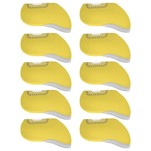 10 kpl golfputterin cover Iron Club läpinäkyvät ikkunansuojat Putter Protector keltainen
