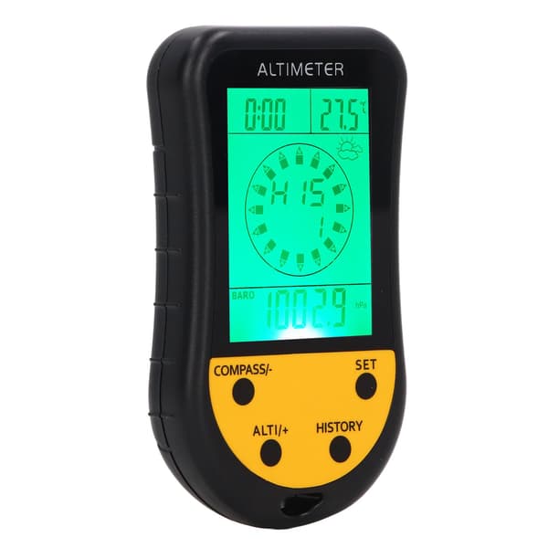 Digitalt høydemåler 8 i 1 Multifunksjonsbarometer Termometer Vær Bærbar Sensor