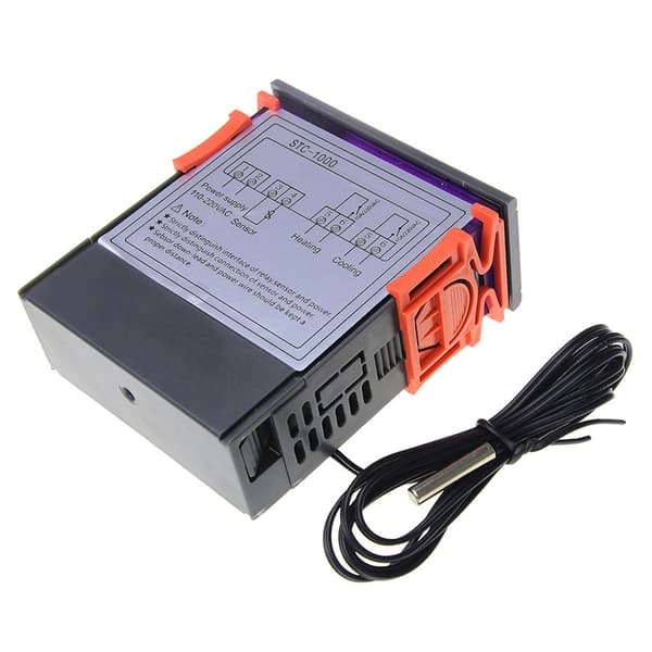 Mikrocomputertermostat Programmerbar Digital Skjerm Mikrocomputer Temperaturkontrollerbryter 110‑220VAC