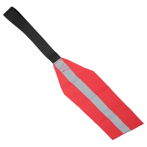 Rødt kajaksikkerhedsflag Oxford stofsikkerhedsrejseadvarselsflag til kajakker Kanoerudstyr med reflekterende stribe