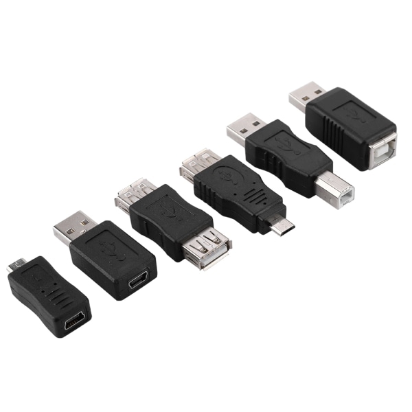 16 STK Multipurpose USB2.0 Adapter Converter USB Han til Hun Micro USB