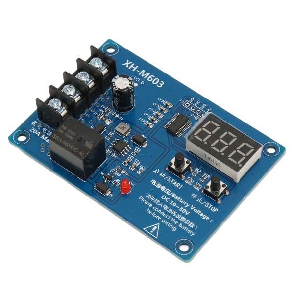 XH M603 Ladekontrollmodul Profesjonell 12‑24V Lithium Battery Switch Protection Board med LED-skjerm