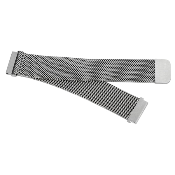Magnetisk klokkearmbånd i rustfritt stål, rask utløsning, hudvennlig, pustende klokkestropp for Huawei GT2, sølv