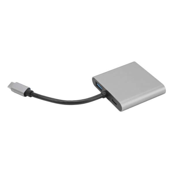 Typ C dockningsstation 4 i 1 aluminiumlegering 4K 30Hz HD 5Gbps överföring USB C Hub för bärbar datortelefon