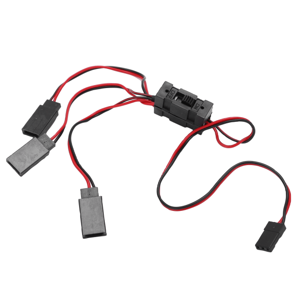 JR til JST Y-splitter Kabel Parallelledning 1 for 3 Y-kabel med bryter for fjernstyrte biler
