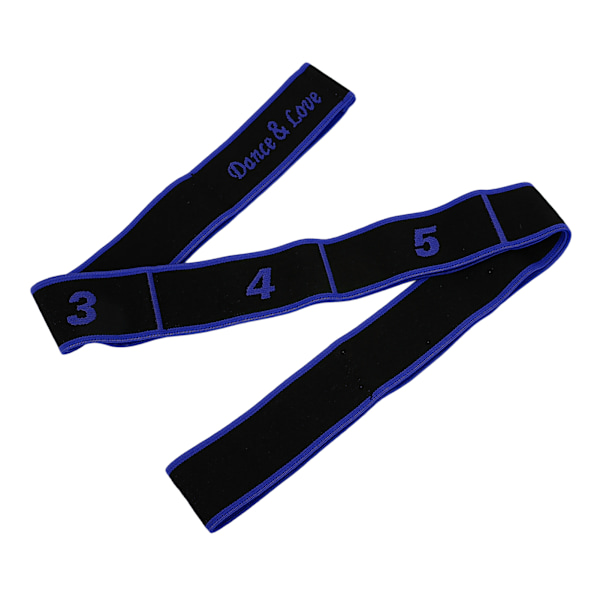 Stretchband Träningsfunktion Elastisk Flexibel Polyester Bomull Material DIY Kombinationsanvändning Stretchingverktyg för Barn Blå