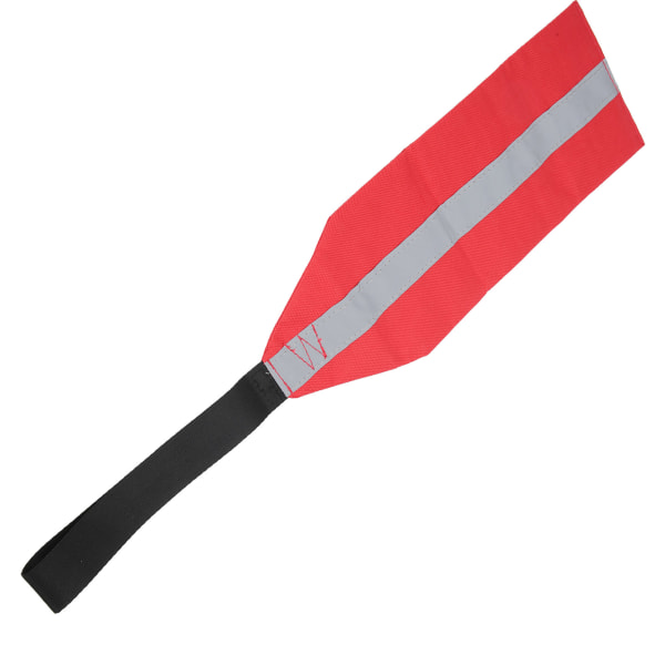Punainen kajakkiturvalippu Oxfordin kangasturvallisen matkustamisen varoituslippu kajakkikanoottien varustukseen heijastavalla raidalla