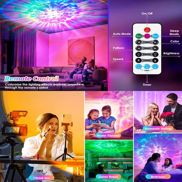 2026 RGB LED Supernova Stjerneprojektor og Solnedgangs Stemningsbelysning