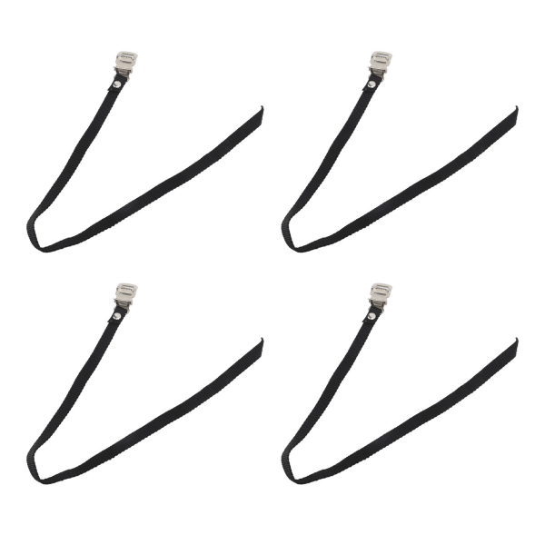 2 Par Sykkelpedalstropper Nylon Justerbar Metall Tåklips 50cm Lengde Sykkelpedal Tåstropper