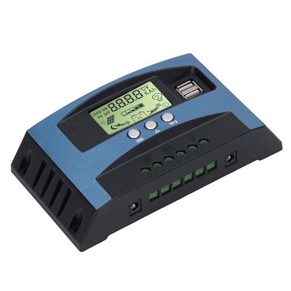 MPPT Solar Charge Controller 12V 24V Auto Identification LCD Display Dual USB Output Justerbar Solar Power Regulator 30A