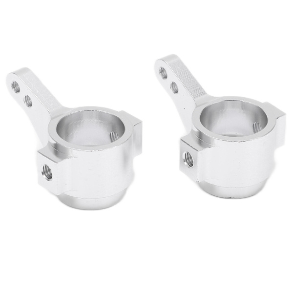 2 st Styrspindlar Aluminiumlegering RC Bil Ersättningsdelar Tillbehör för TAMIYA CC01Silver