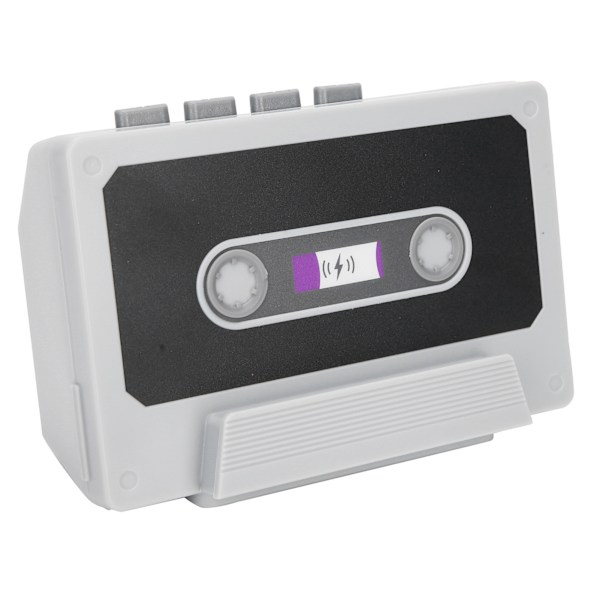 Bærbar Retro Bluetooth Højttaler Stereo Højttaler Telefonholder Trådløs Radio USB Opladning Hvid