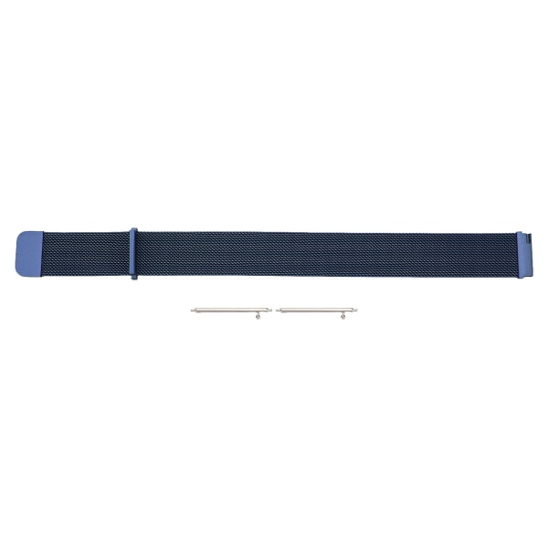 20 mm klokkebånd i metallnett i rustfritt stål hurtigutløser generell klokkerem for Galaxy Watch for Vivoactive HR for Amazfit GTS 2 Mini Blue