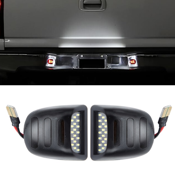 2 stk LED Nummerpladelys Passer til Chevy Silverado 1500 1999-2013DC12V